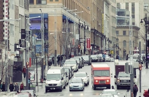 Embouteillage à Montréal